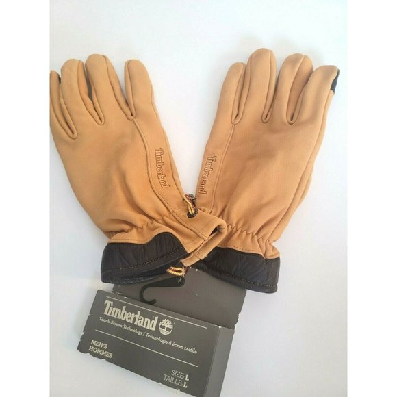 Timberland Other - New TIMBERLAND Mens Gloves Genuine Goat Leather Lg TS Technology
